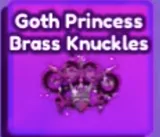 Goth Princess Brass Knuckles