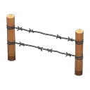 barbed-wire fence
