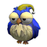 Blue Sleepy Owl