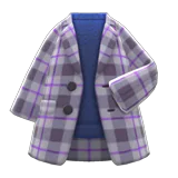 checkered chesterfield coat