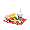 diced-salad sandwich set