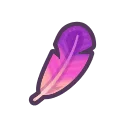 purple feather