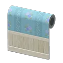blue blossoming wall