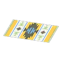 yellow-design kitchen mat