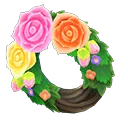 fancy rose wreath