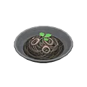 squid-ink spaghetti