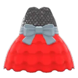 bubble-skirt party dress