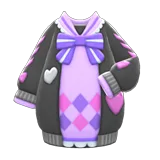 ribbons & hearts knit dress