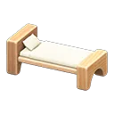 wooden-block bed