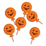 Pumpkin Lollipops