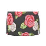 rose-print skirt