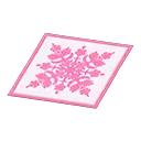 pink Hawaiian quilt rug
