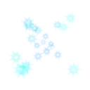 Cyan sparkles
