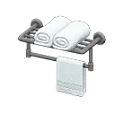 bathroom towel rack