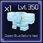 Ocean Blue Sailor's Vest