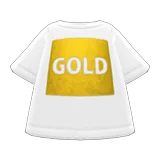 gold-print tee