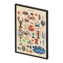 framed sea-creature poster