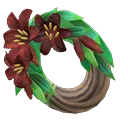 dark lily wreath