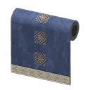 blue Moroccan-style wall
