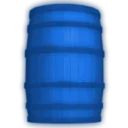Blue Throwing Barrel