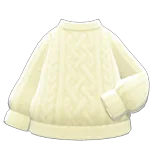 Aran-knit sweater