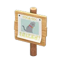plain wooden shop sign