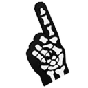 Skeleton Foam Finger