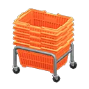 stacked shopping baskets