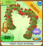 Heart Rose Archway