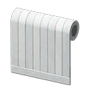 white painted-wood wall