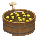 bathtub with yuzu