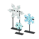 illuminated snowflakes