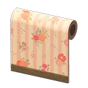 pink flower-print wall