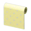 yellow heart-pattern wall
