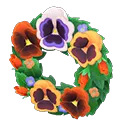 pansy wreath