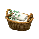 rattan towel basket