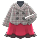 peacoat-and-skirt combo