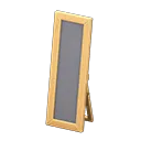 wooden full-length mirror