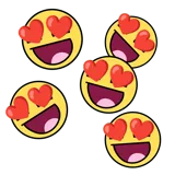Heart-Eyed Epic faces