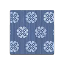 blue floral flooring