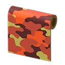 orange camo wall
