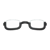 bottom-rimmed glasses