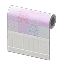 purple quilt wall