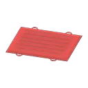 red exercise mat