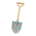 printed-design shovel