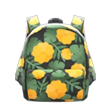 botanical-print backpack