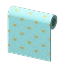 blue heart-pattern wall