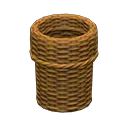 rattan waste bin