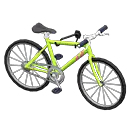 mounted mountain bike