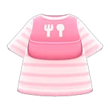 tee with silicon bib